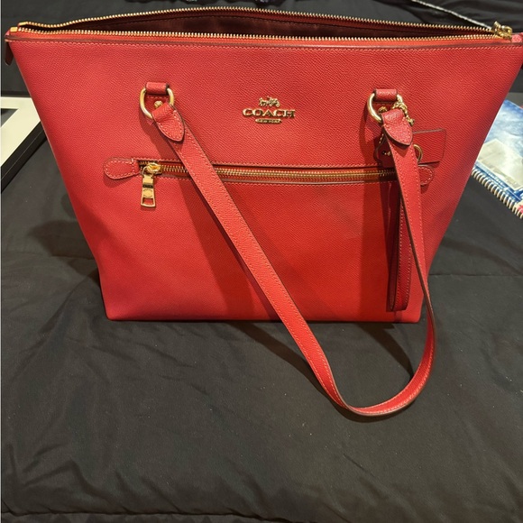 Coach Cherry Red Tote Bag - Picture 1 of 4